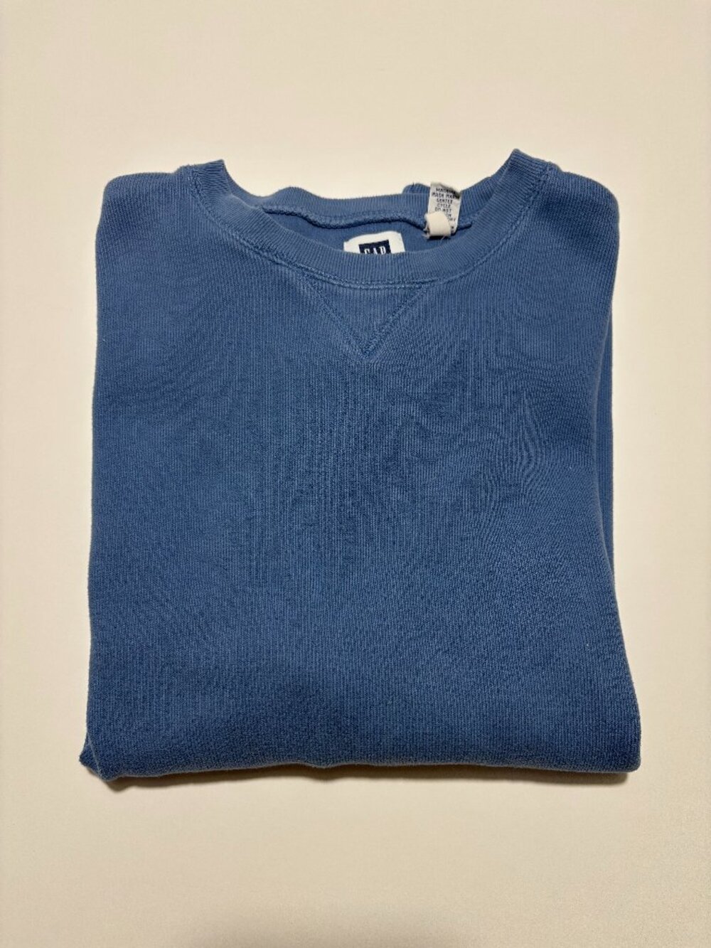 GAP Blue Cotton Crewneck Sweatshirt